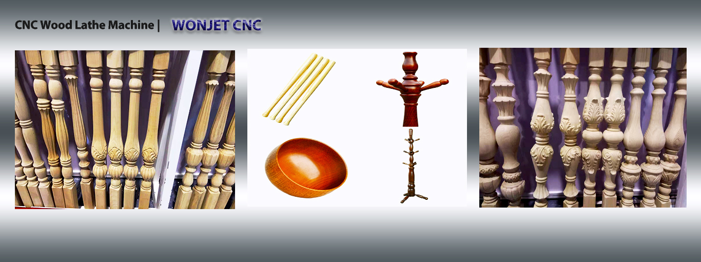 cnc wood lathe machine samples