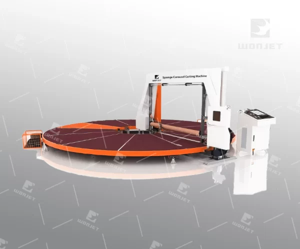 sponge carousel cutting machine sponge cutting machine
